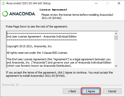 anacondaのインストール画面2