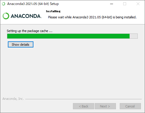 anacondaのインストール画面6
