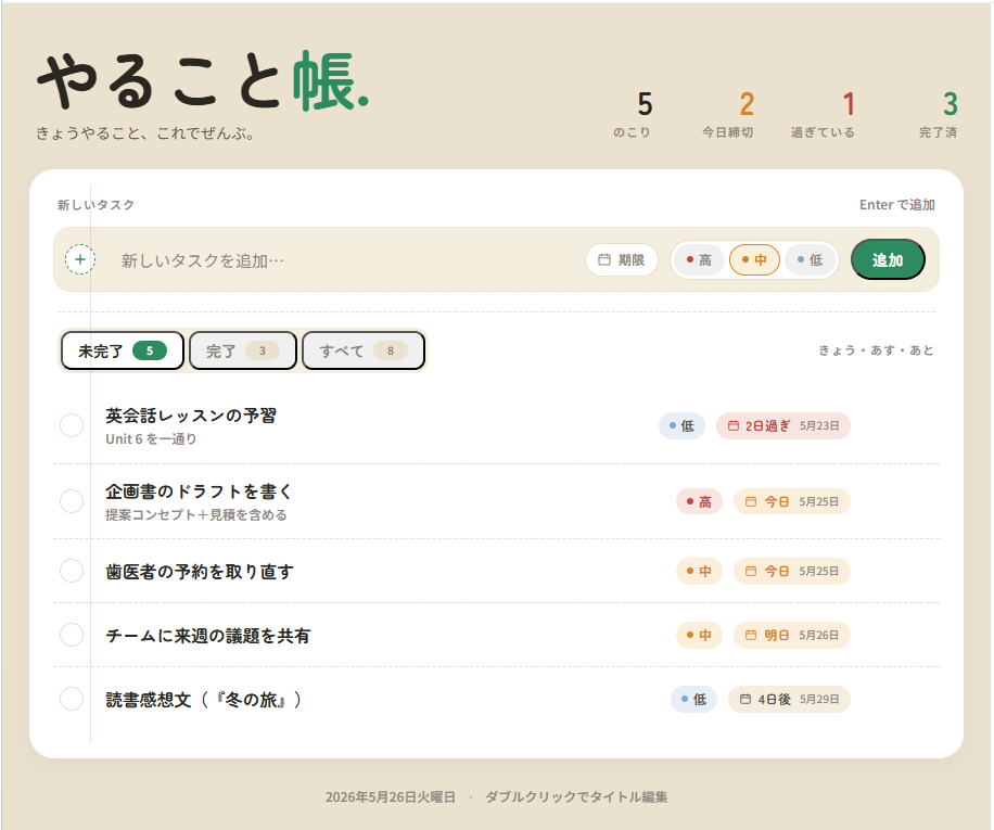 Design Systemを使って作成したTODOアプリ