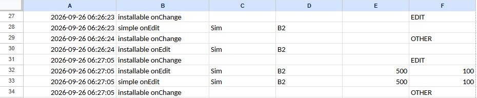 Canvas編集とグリッド編集で記録された Log タブ